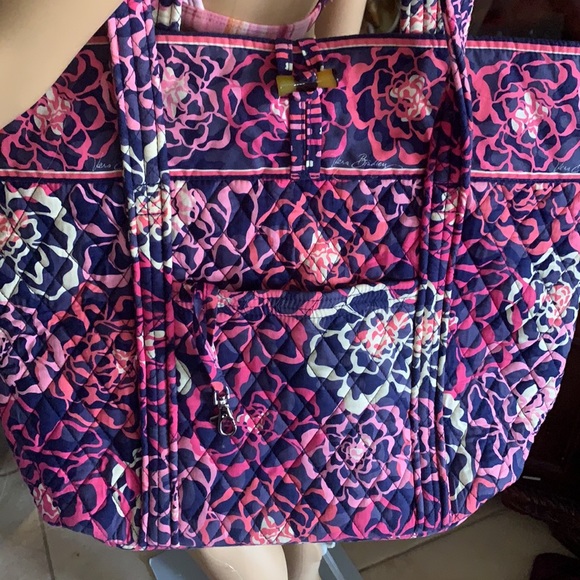 Vera Bradley Floral Bamboo Tote Bag - Picture 3 of 4